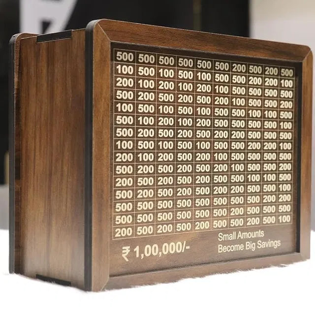 Savings Challenge Money Bank , Brown